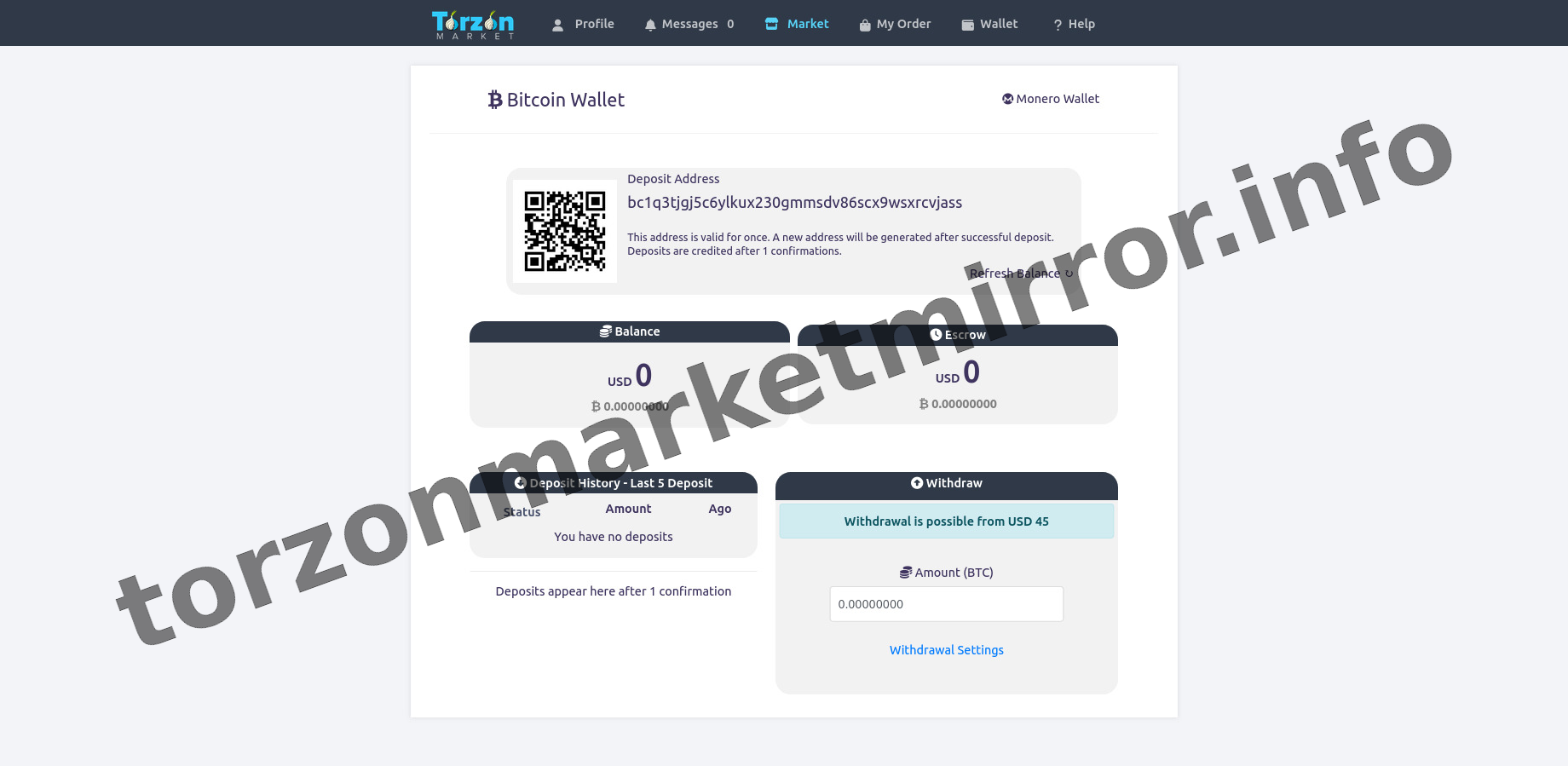 Main Market Dashboard